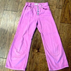 Zara marine strait wide legged jeans